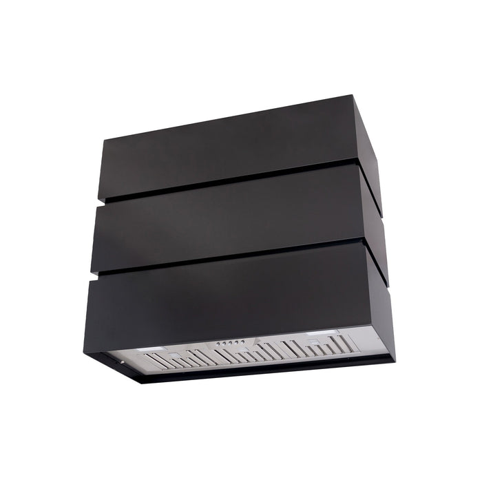 Akicon 36" Stainless Steel Wall Mount Range Hood, 3 Stacks Kitchen Hood with 600 CFM Vent Motor- AK-HS36L