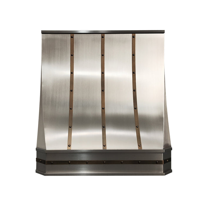 Stainless Steel Custom Kitchen Hoods with Clipped Corners