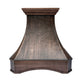 Hammered Copper Wall Mount Range Hood with Arch Design 30-1/2" W x 30" H