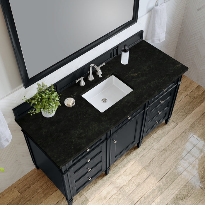 James Martin Brittany 60" Single Bathroom Vanity, Black Onyx