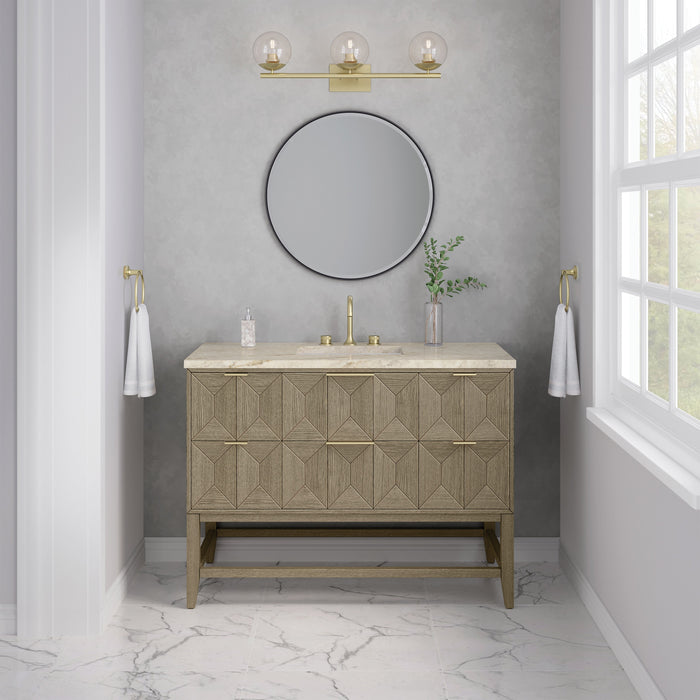 James Martin Emmeline 48" Single Bathroom Vanity, Pebble Oak