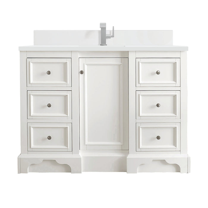James Martin De Soto 48" Single Bathroom Vanity, Bright White