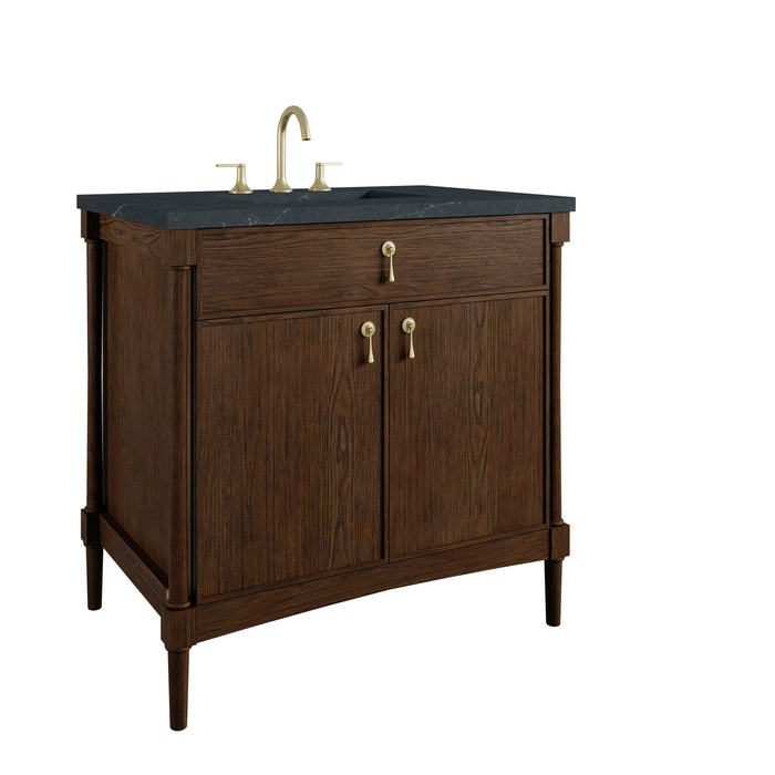 James Martin Kinnsden 36" Single Bathroom Vanity, Sable Oak