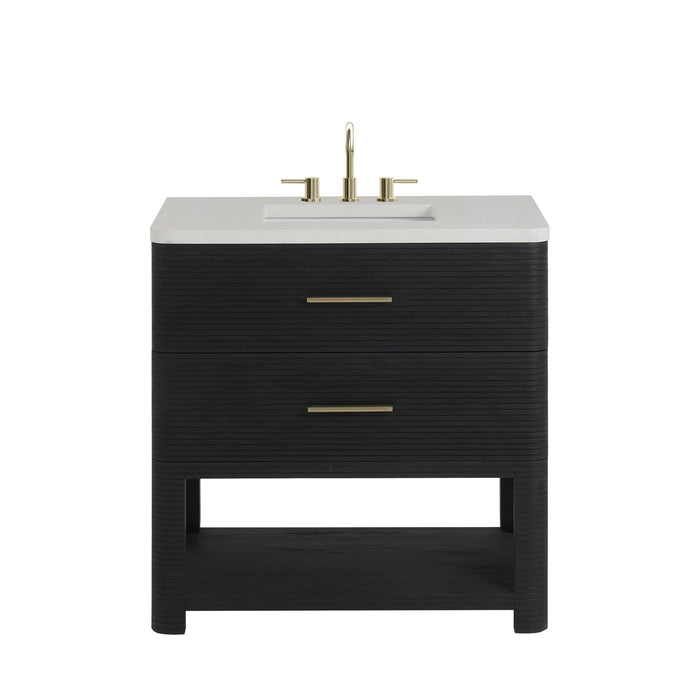 James Martin Lucian 36" Single Bathroom Vanity, Carbon Oak