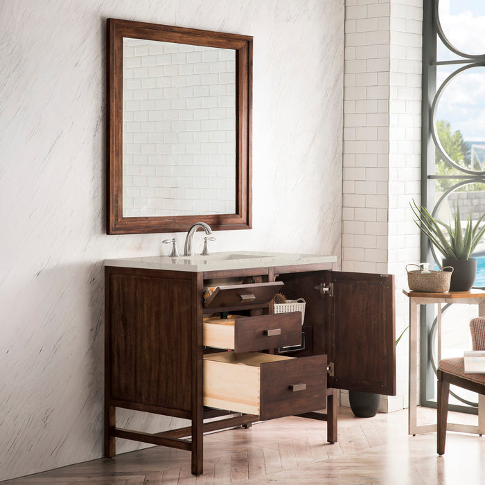 James Martin Addison 36" Single Bathroom Vanity, Mid-Century Acacia