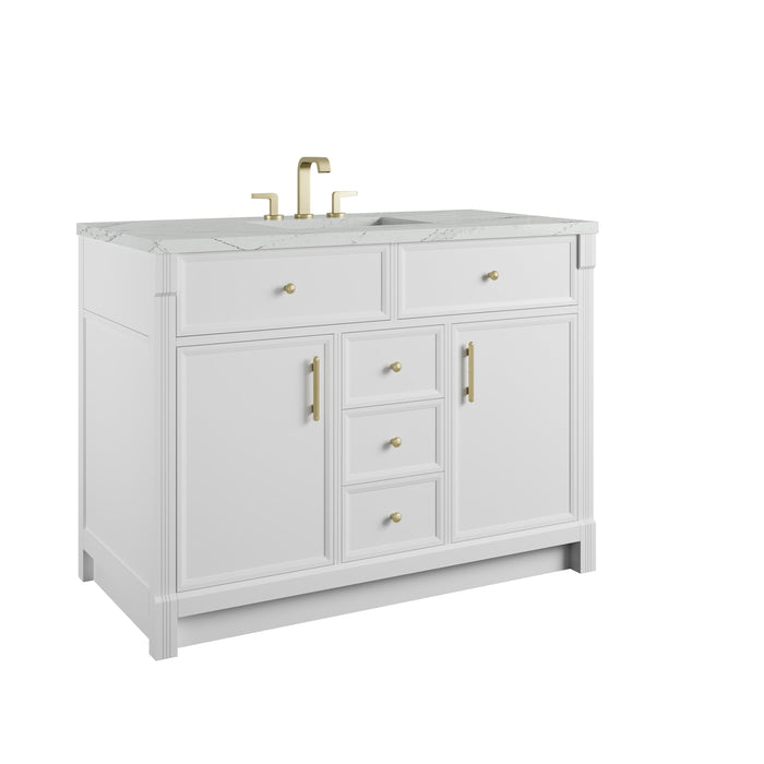 James Martin Bellshire 48" Single Bathroom Vanity, Bright White