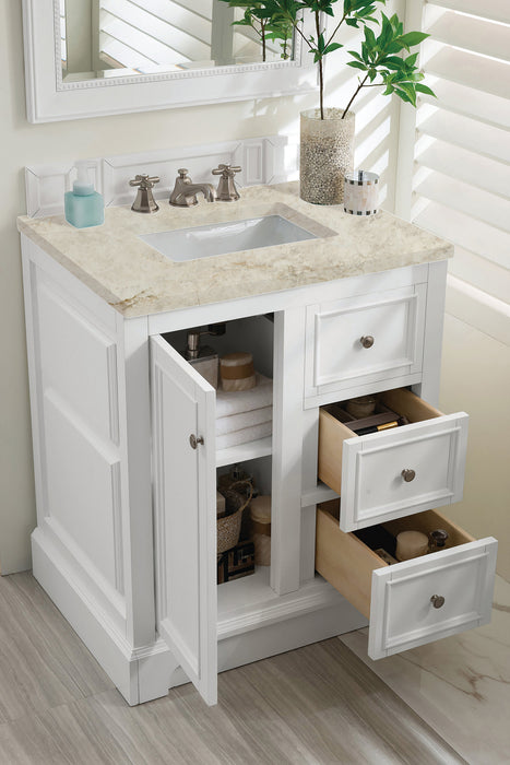 James Martin De Soto 30" Single Bathroom Vanity, Bright White