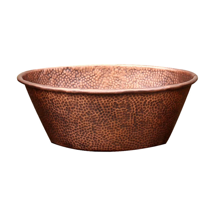 Akicon Custom Copper Vessel Sink Handmade Bathroom Basin — AKS214-C