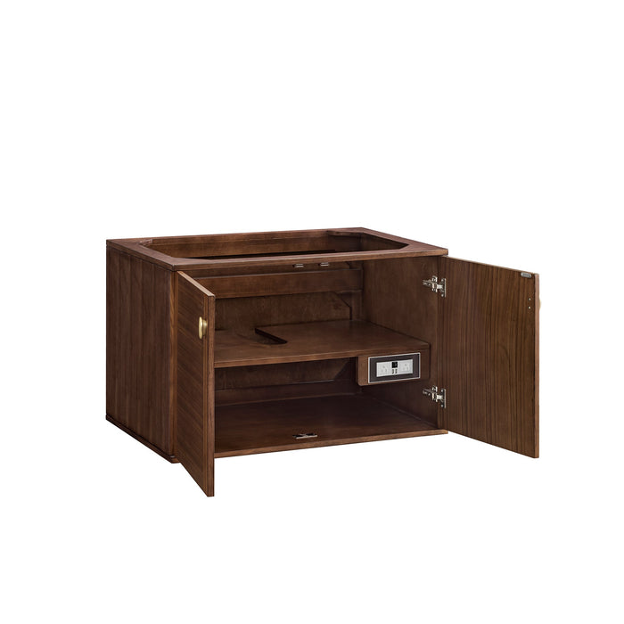 James Martin Amberly 36" Dual Mount Single Bathroom Vanity, Mid-Century Walnut