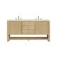 James Martin Marigot 72" Double Bathroom Vanity, Sunwashed Oak
