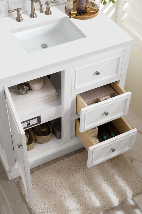 James Martin De Soto 36" Single Bathroom Vanity, Bright White