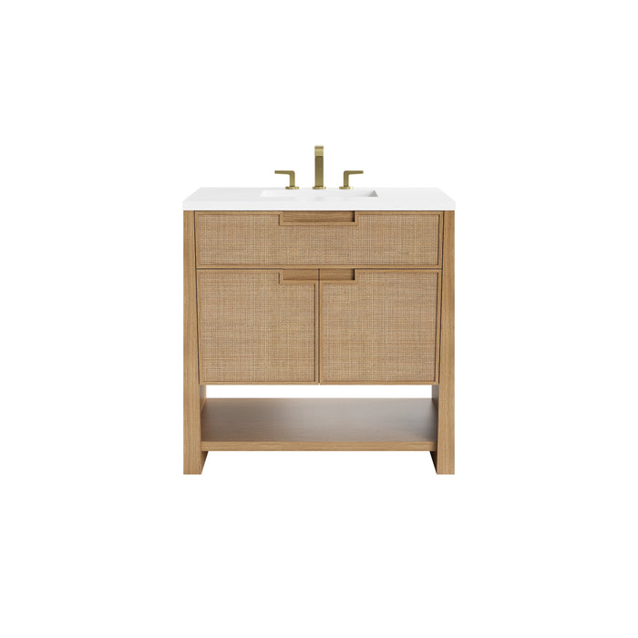 James Martin Solene 36" Single Bathroom Vanity, Seaside Oak