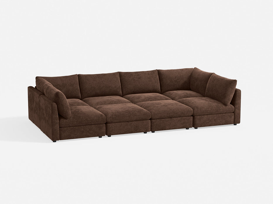 RUBIK V 4 Seats with 2 Corners & 2 Ottomans
