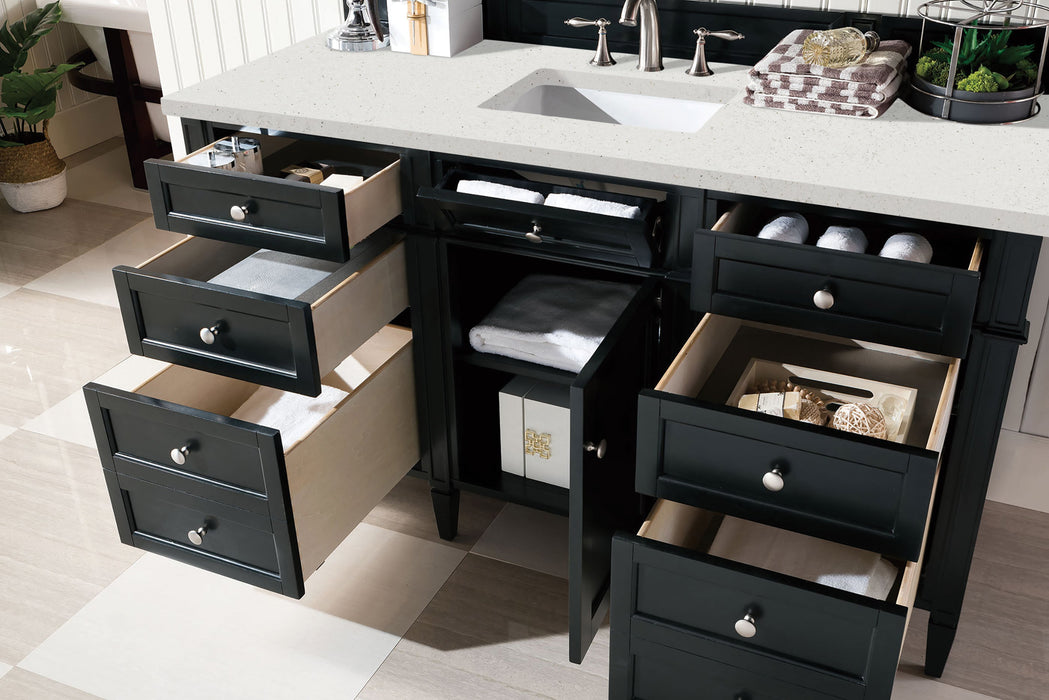 James Martin Brittany 60" Single Bathroom Vanity, Black Onyx