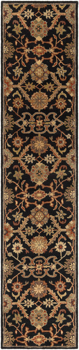 Salix Hand Tufted Black Wool Rug