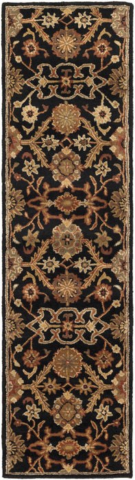 Salix Hand Tufted Black Wool Rug