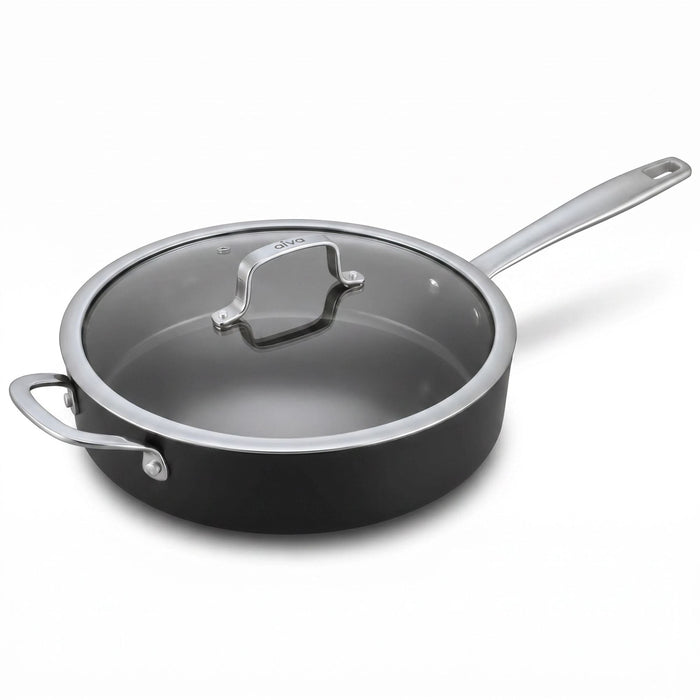 Ceramic Nonstick Sauté Pan with Lid, 4-Qt