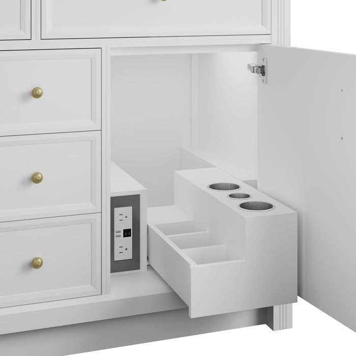 James Martin Bellshire 48" Single Bathroom Vanity, Bright White