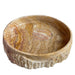 scabos gold travertine round vessel sink