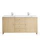 James Martin Gracyn 72" Double Bathroom Vanity, Coastal Driftwood