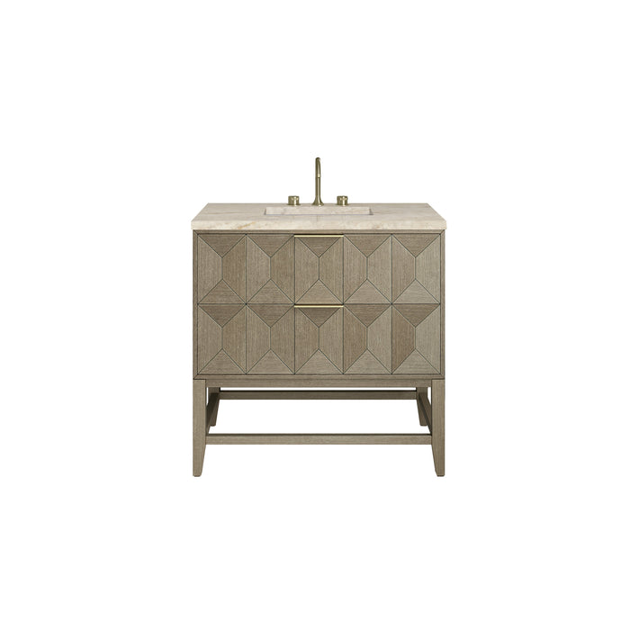 James Martin Emmeline 36" Single Bathroom Vanity, Pebble Oak