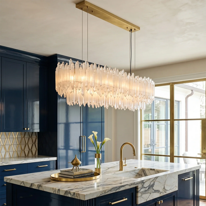 Selenite Layer Pendant Light
