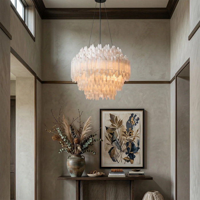 Selenite Layer Pendant Light