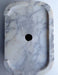 Rectangular stone sink bottom view