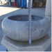 sirius silver marble natural stone vessel sink polished size (D)15.5" (H)6" SKU-TMS21 product shot front view height measure