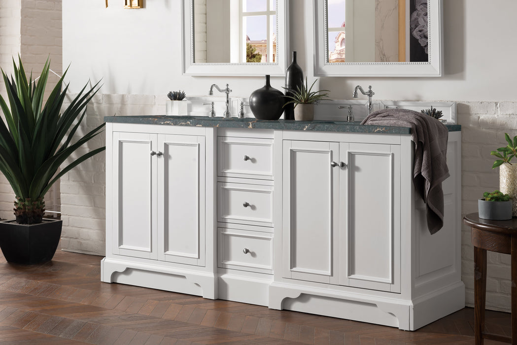 James Martin De Soto 72" Double Bathroom Vanity, Bright White