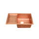 Akicon Hammered Copper Undermount Workstation Sink — AKS509-C