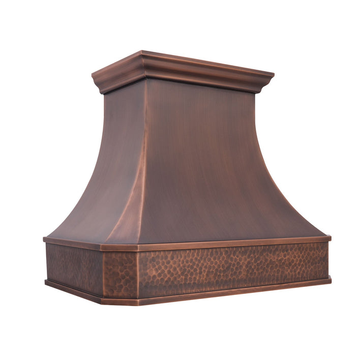 Akicon Custom Handcrafted Classic Copper Range Hood Made to Order — AKH711C-C