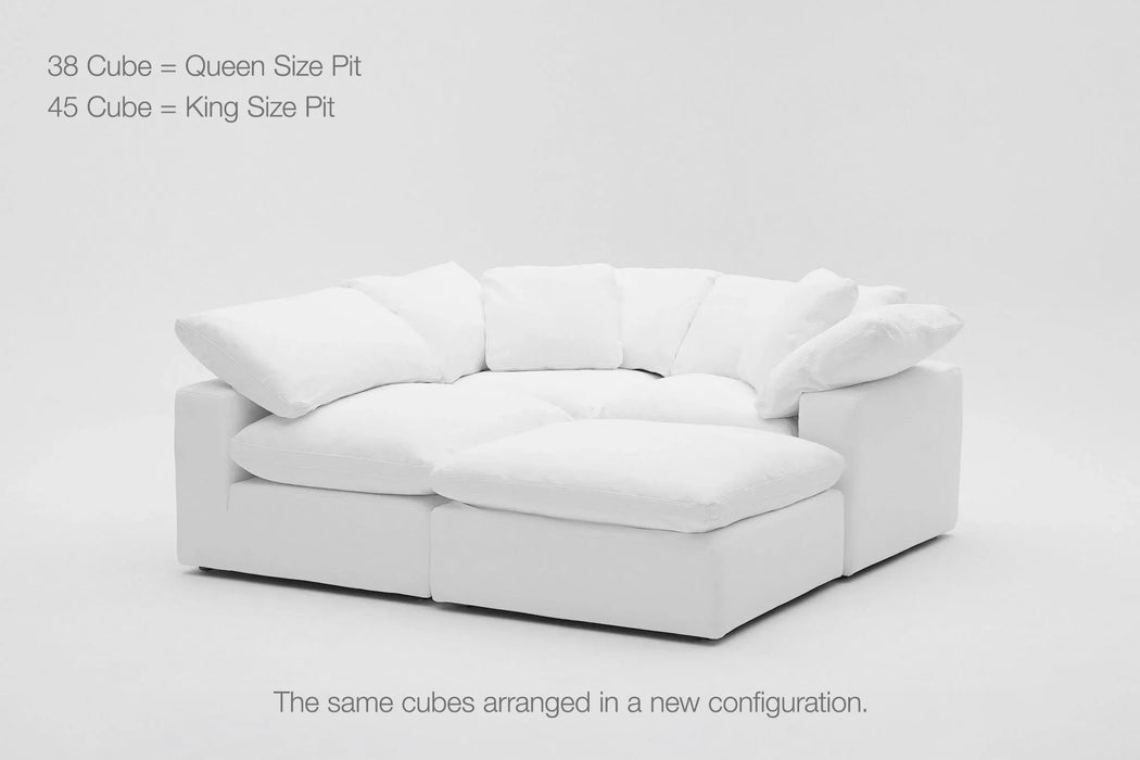 4-Cube Ottoman Chaise Sectional