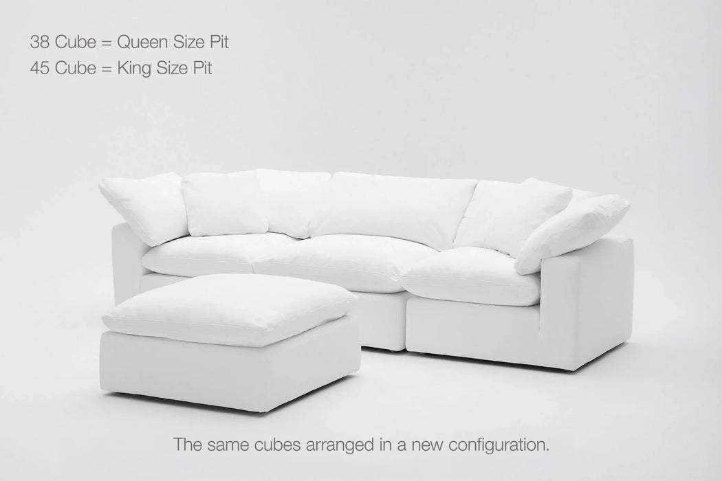 4-Cube Modular Chaise Sectional