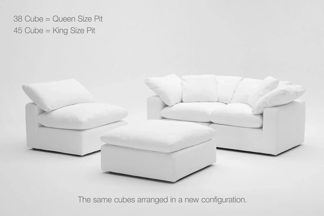 4-Cube Modular Chaise Sectional