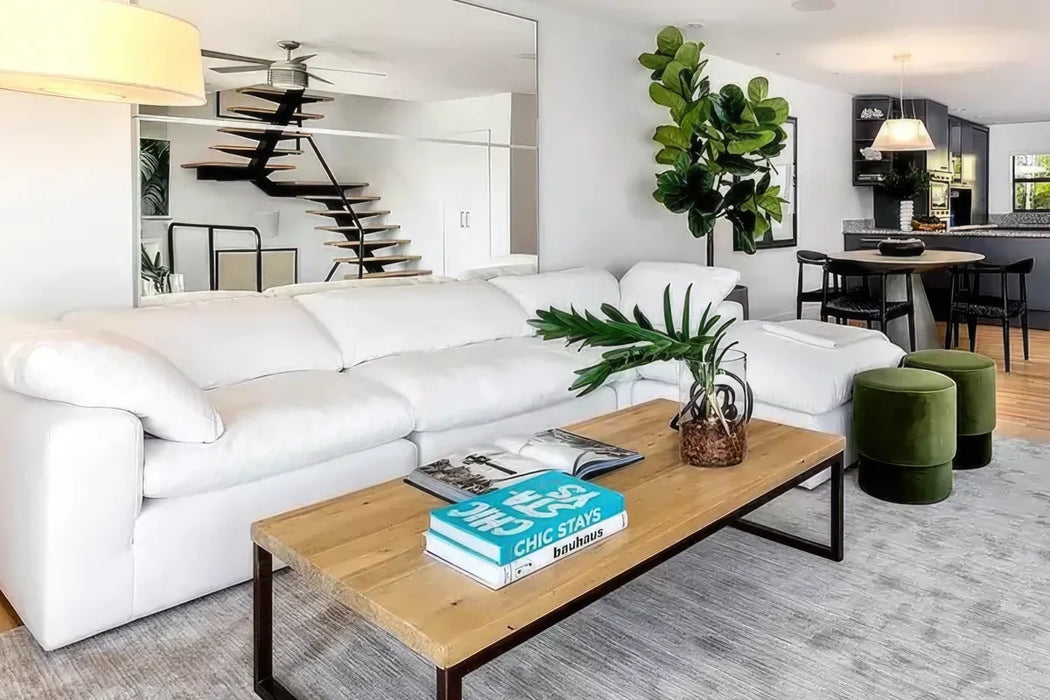 4-Cube Ottoman Chaise Sectional