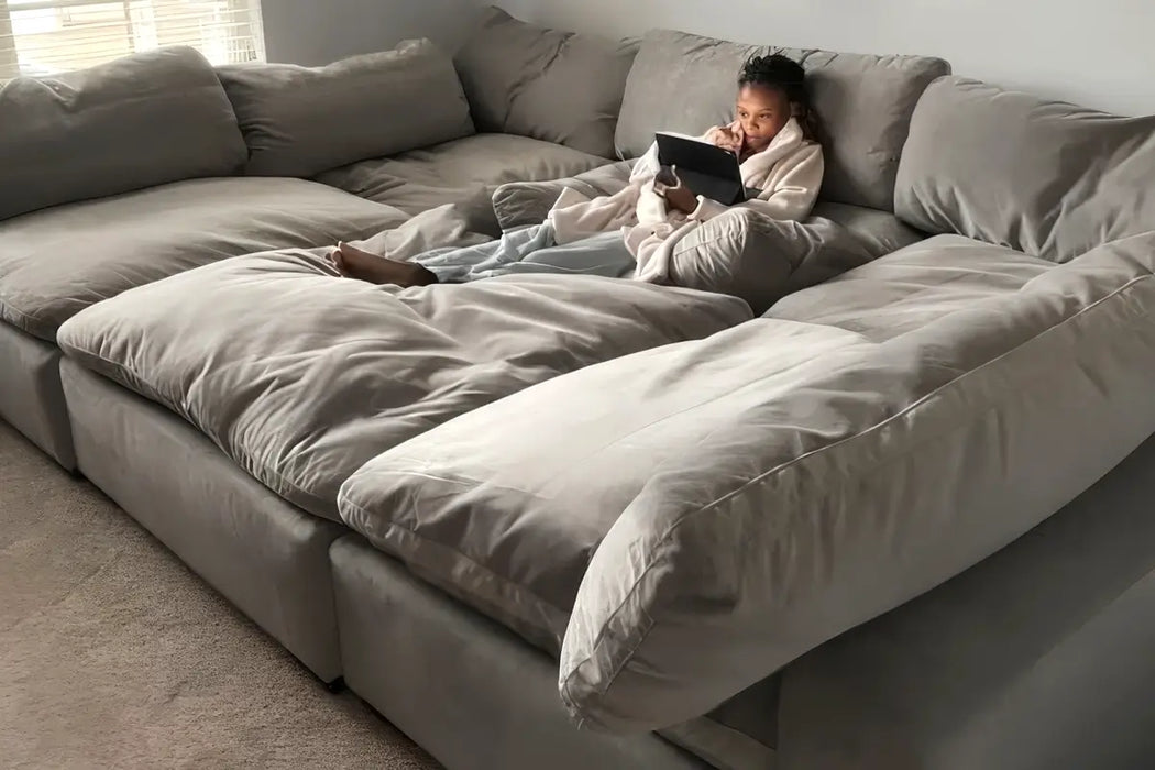 6-Cube Sectional or Iconic Movie Pit