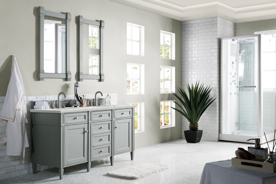 James Martin Brittany 60" Double Bathroom Vanity, Urban Gray