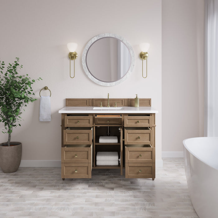 James Martin Brittany 48" Single Bathroom Vanity, Pecan