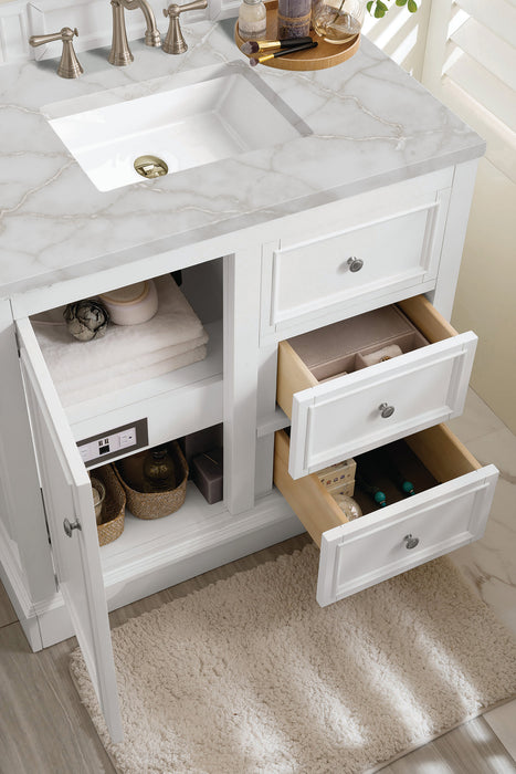 James Martin De Soto 36" Single Bathroom Vanity, Bright White
