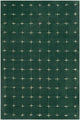 Sanvi Green Tufted Wool Area Rug