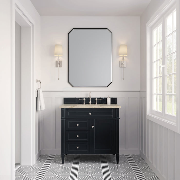 James Martin Brittany 36" Single Bathroom Vanity, Black Onyx