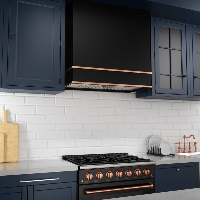 Akicon 36" Stainless Steel Wall Mount Range Hood with 600 CFM Vent Hood — AK-HS36HB-JBC-48