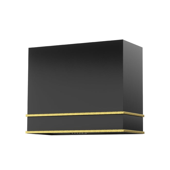 Akicon 36" Stainless Steel Wall Mount Range Hood with 600 CFM Vent Hood — AK-HS36HB-JBC-48