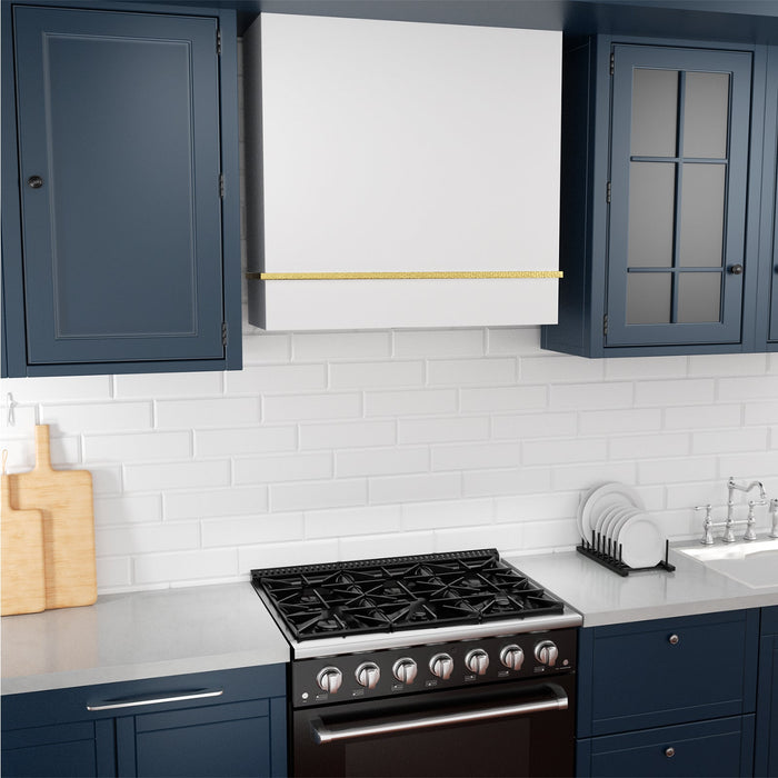 Akicon 30" Stainless Steel Wall Mount Range Hood with 600 CFM Vent Hood — AK-HS30HA-BSG-48