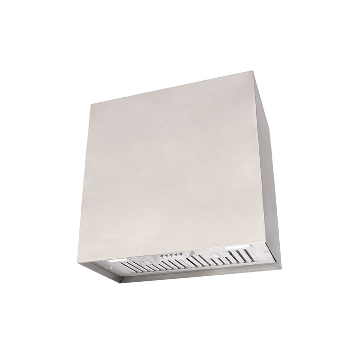 Akicon 30" Stainless Steel Wall Mount Range Hood Modern Box with 600 CFM Vent Hood — AK-HS30H-JB