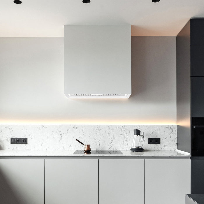 Akicon 30" Stainless Steel Wall Mount Range Hood Modern Box with 600 CFM Vent Hood — AK-HS30H-SW