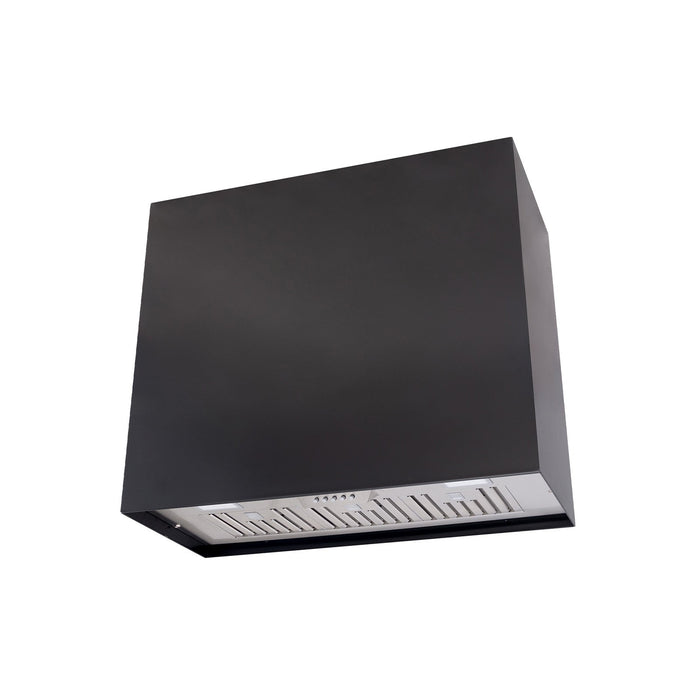 Akicon 36" Stainless Steel Wall Mount Range Hood Modern Box with 600 CFM Vent Hood — AK-HS36H-BS