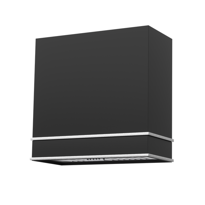 Akicon 30" Stainless Steel Wall Mount Range Hood with 600 CFM Vent Hood — AK-HS30HB-JBN-48
