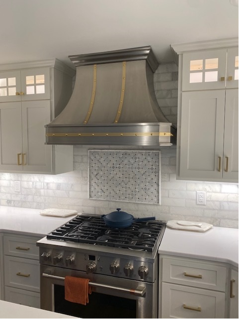 Sweep Stainless and Brass Custom Range Hood
